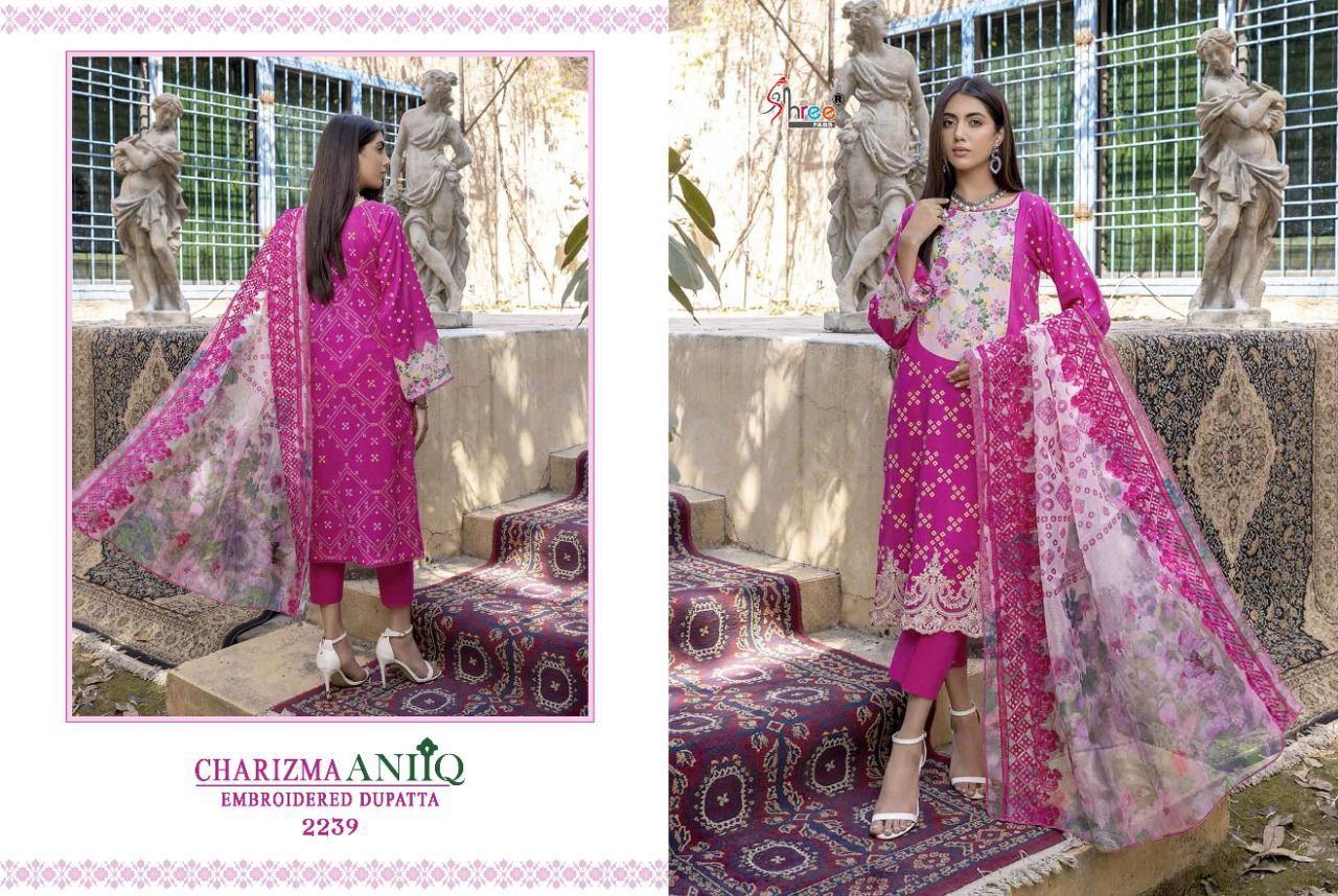 Shree Charizma Anniq Fancy Casual Wear Lawn Cotton Pakistani Salwar Kameez Collection